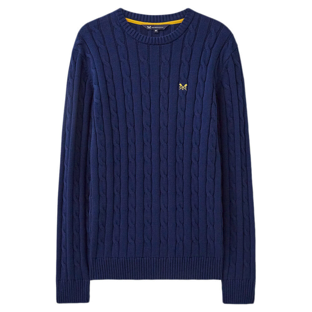 Crew Oarsman Cable Knit Crew Neck Jumper